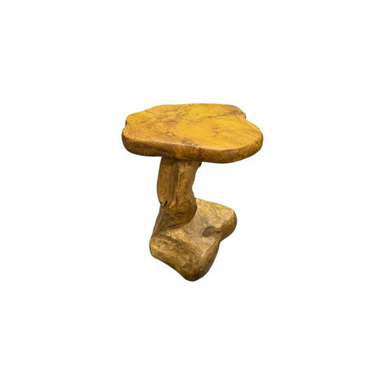 Teak Mushroom Side Table Broward Design Center