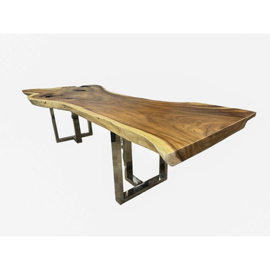 Sculpted Suar Live Edge Slab Table Broward Design Center