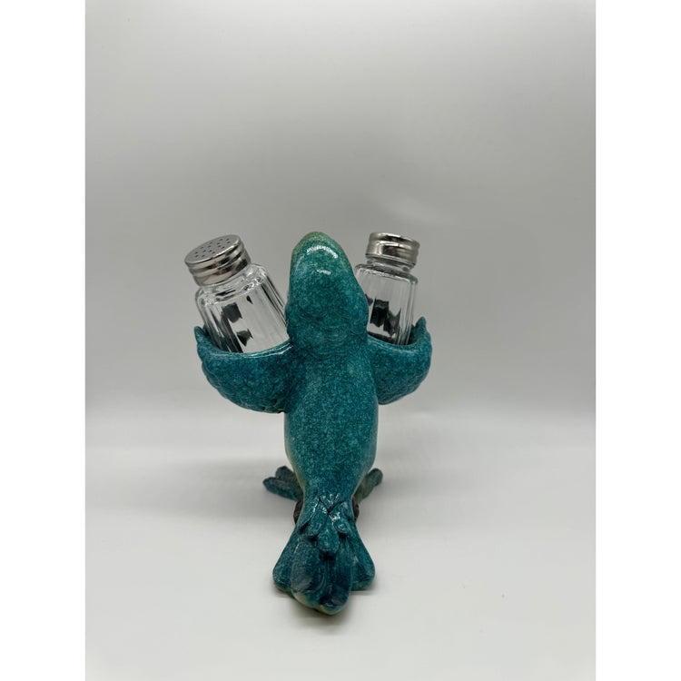 Parrot Salt & Pepper Shaker (Blue) Broward Design Center