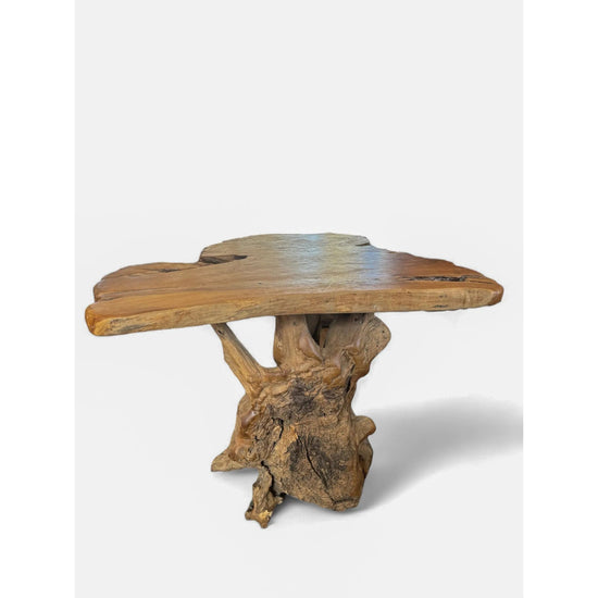 Teak Root Slab Top Bar Table XL (C) Broward Design Center