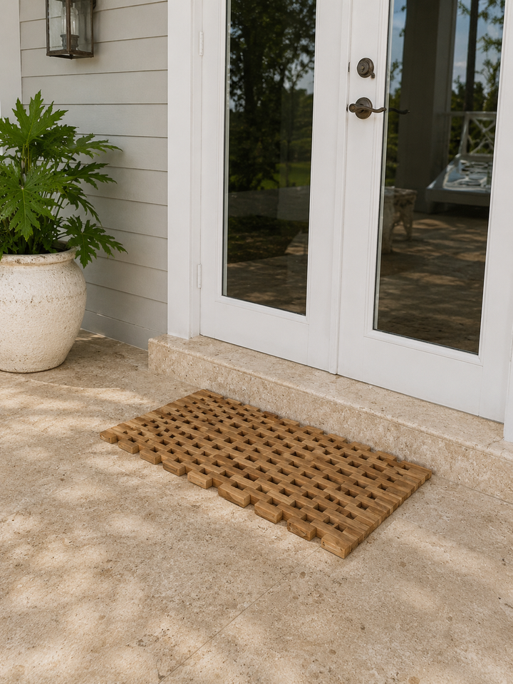 Teak floor mat, additional view 3