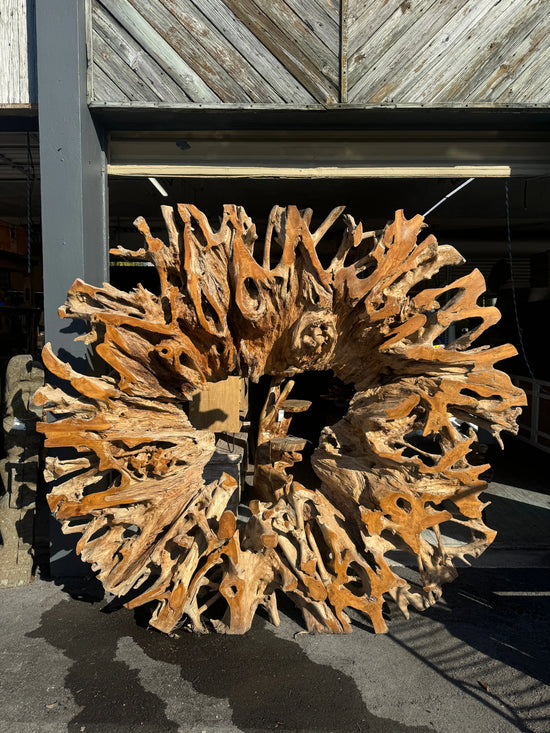 XXXL Teak Root Deco Carving Broward Design Center