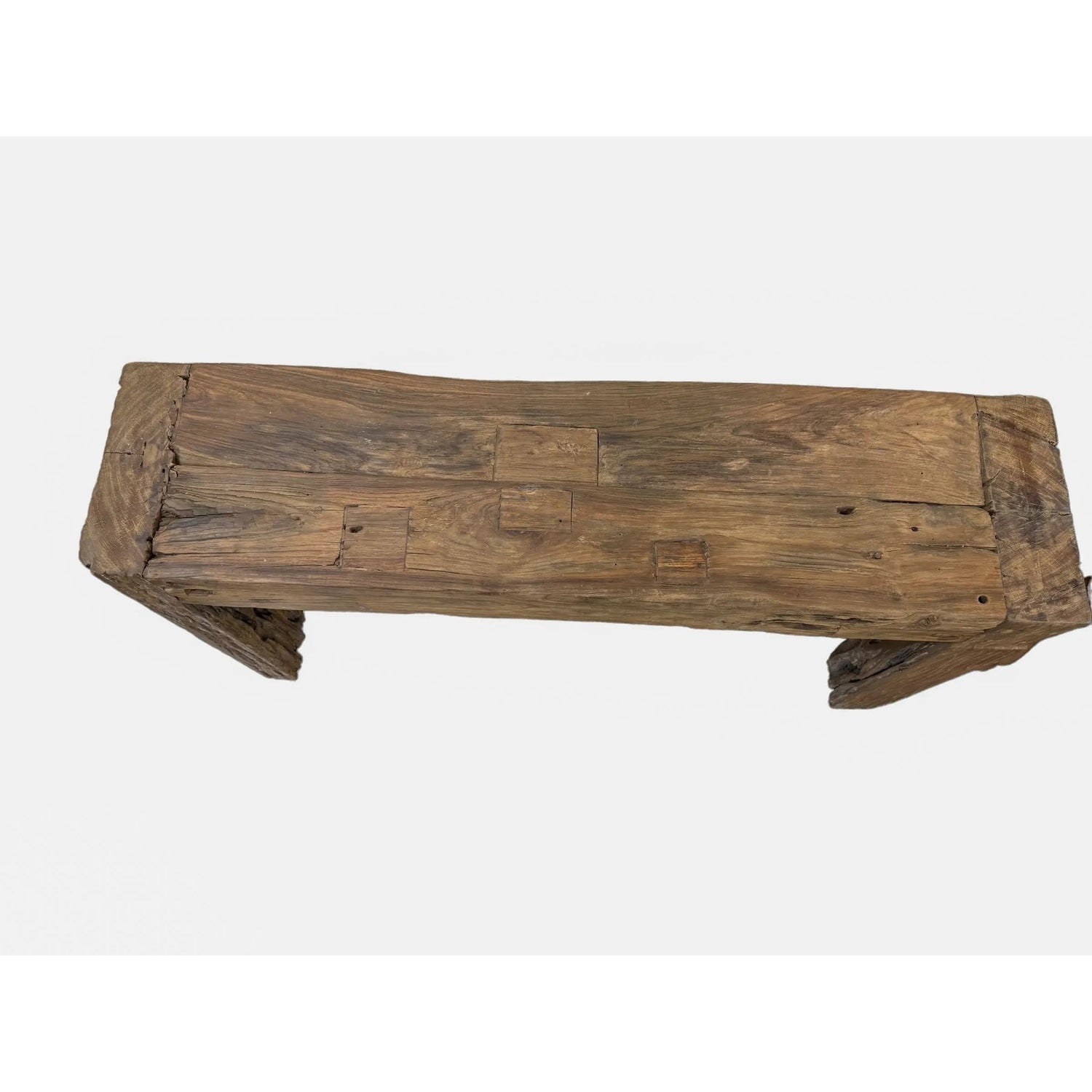 Recycled Teak Block Console - Broward Design Center