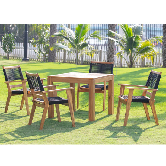 Laguna 5-Piece Square Dining Set Pelican reef