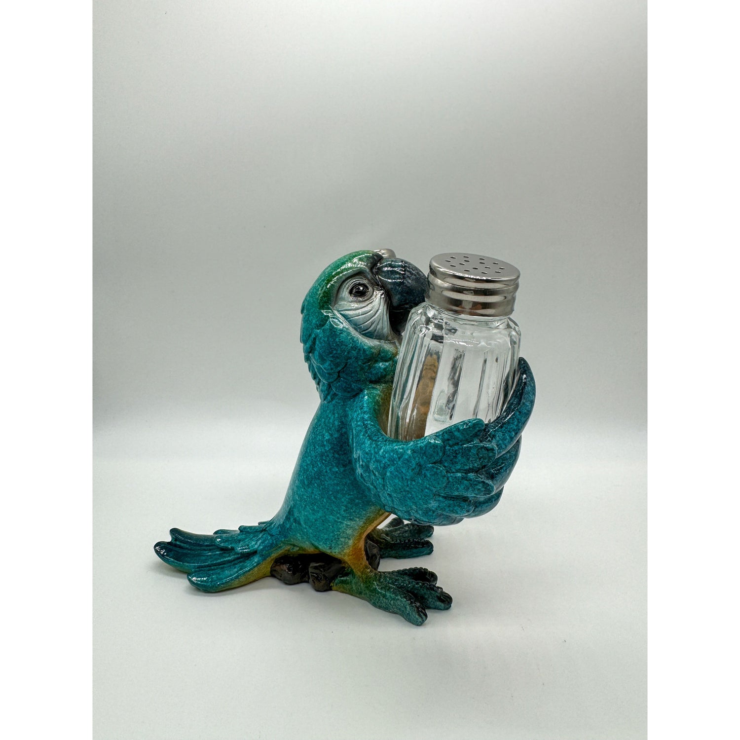 Parrot Salt & Pepper Shaker (Blue) Broward Design Center