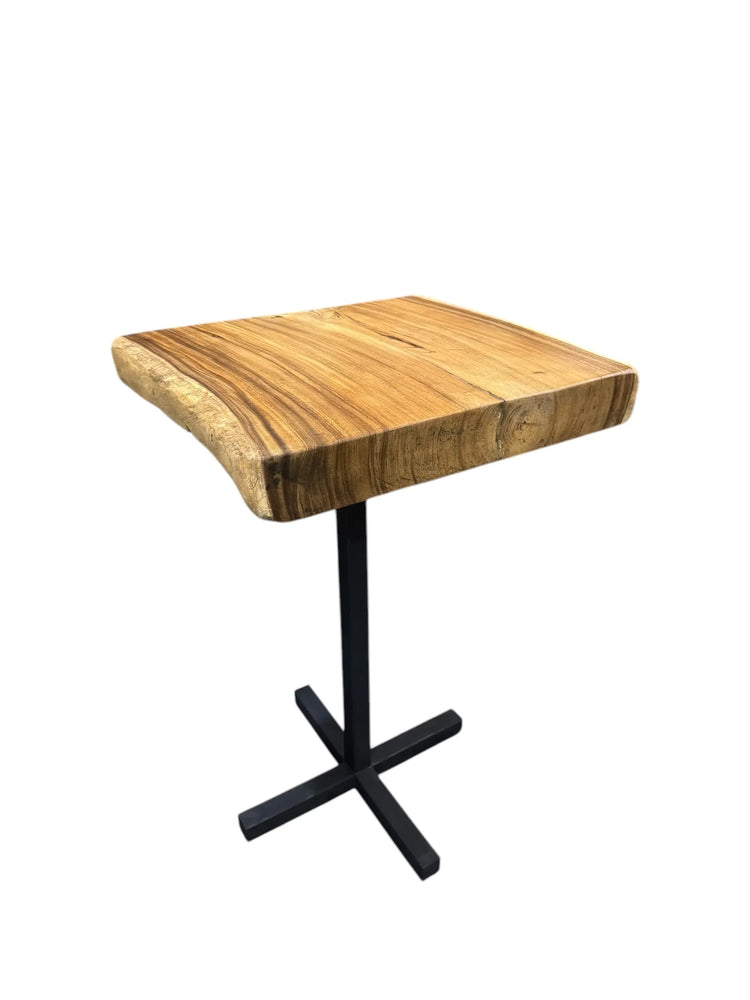 Suar Bar Table With Black Metal Base The Broward Design Center