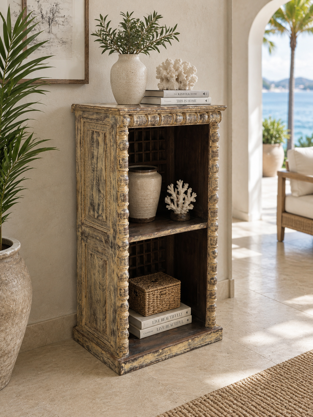 Jaipur spindle display bookshelf, additional view 2
