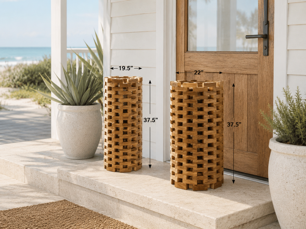 Teak floor mat, additional view 5