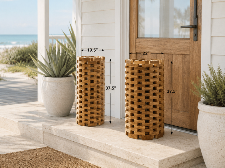 Teak floor mat, additional view 5