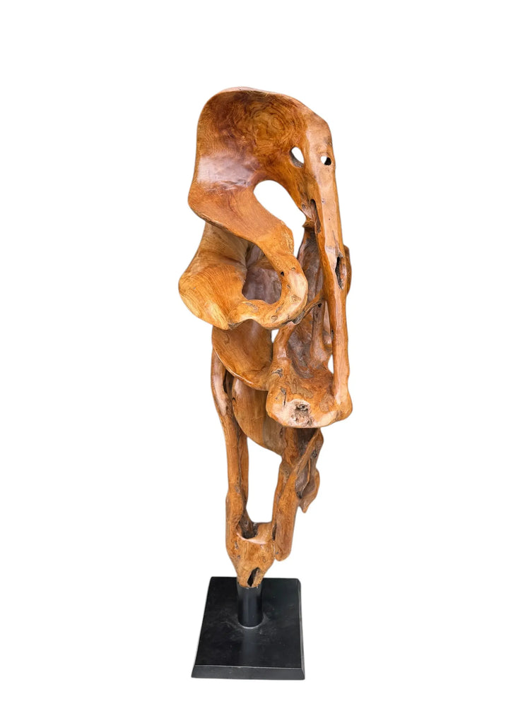 Teak Sculpture Broward Design Center