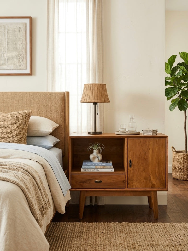 Recycled teak TV cabinet