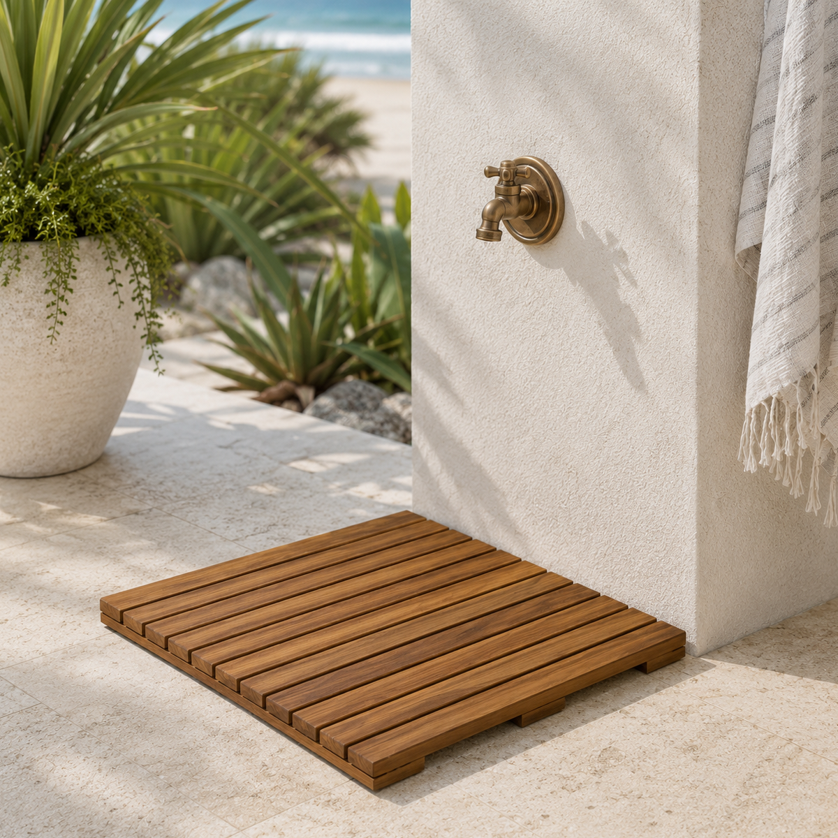 Teak flooring