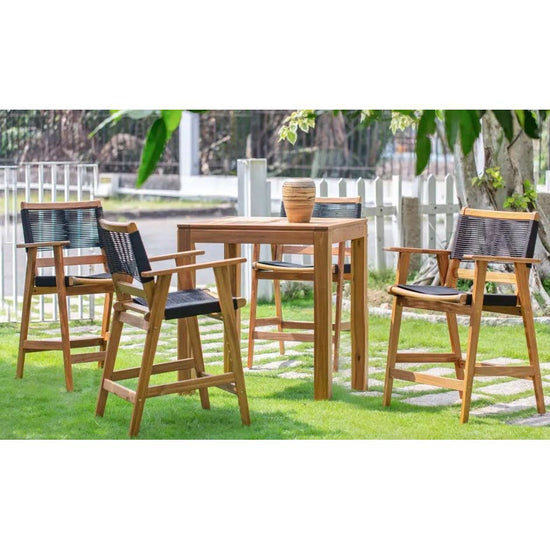 Laguna 5-Piece Barstool Pub Dining Set Pelican reef