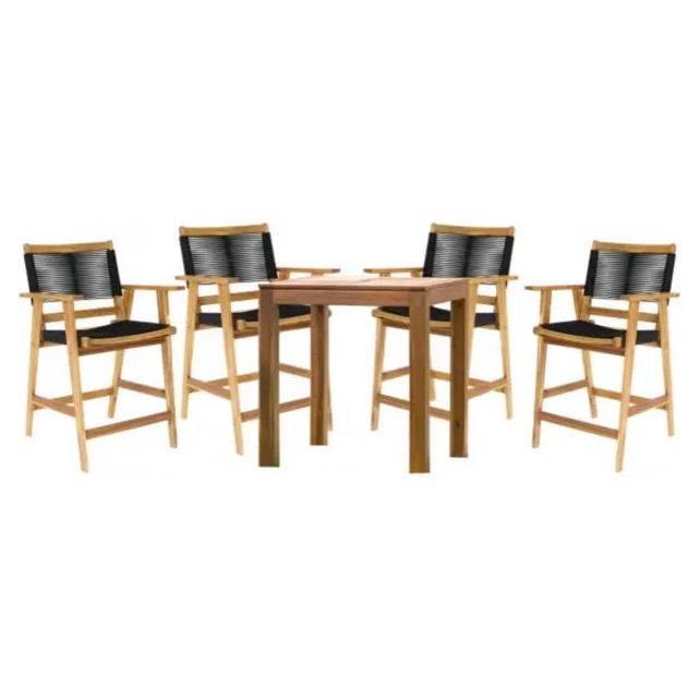 Laguna 5-Piece Barstool Pub Dining Set Pelican reef