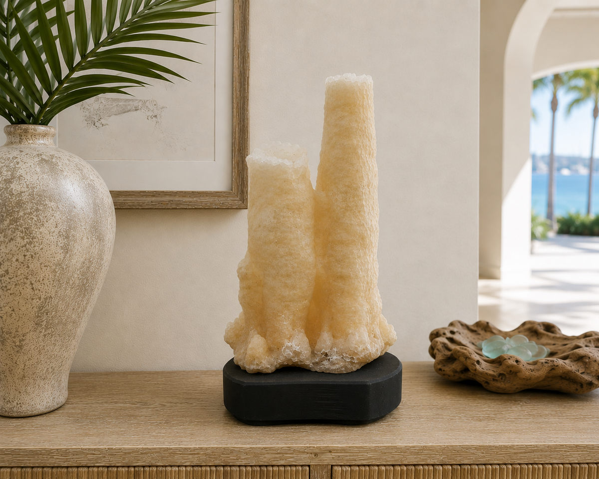 Natural crystal sculpture