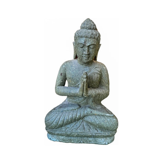 Stone Sitting Buddha - Broward Design Center