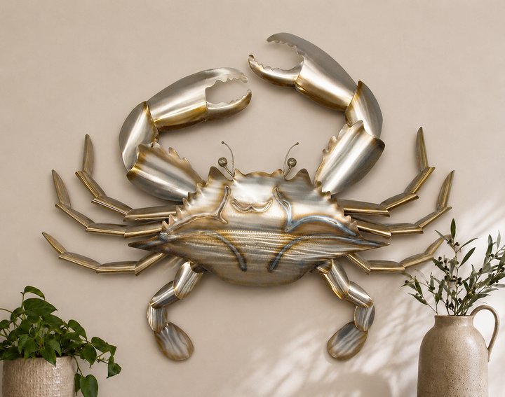 Crab copper art, additional view 2