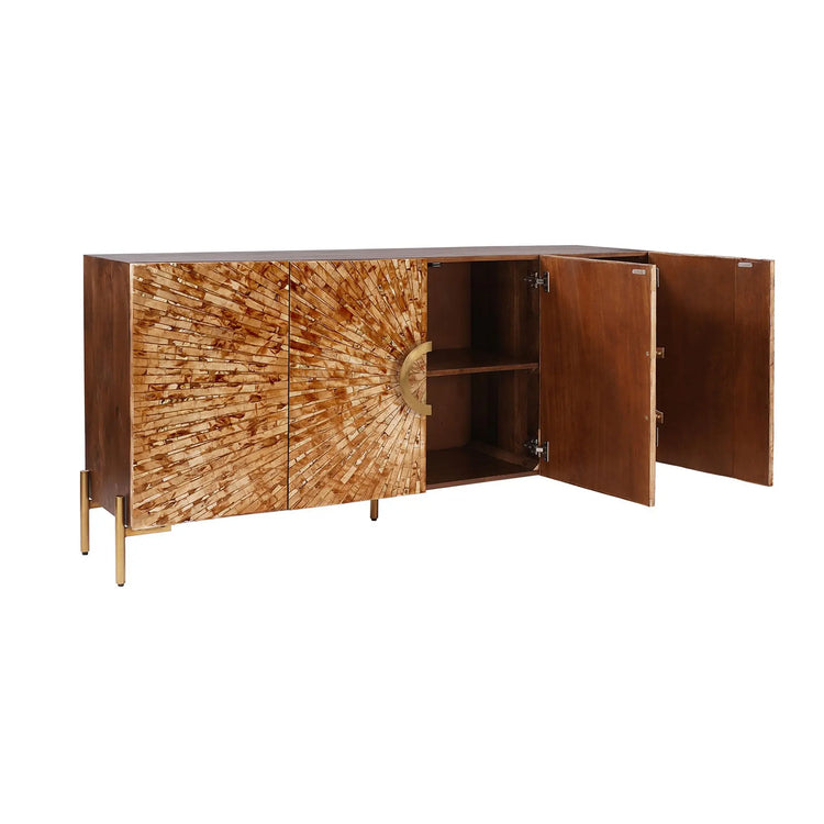 Safari Bone Inlay Sideboard Broward Design Center