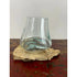 10cm Glass on Teak Stand Broward Design Center