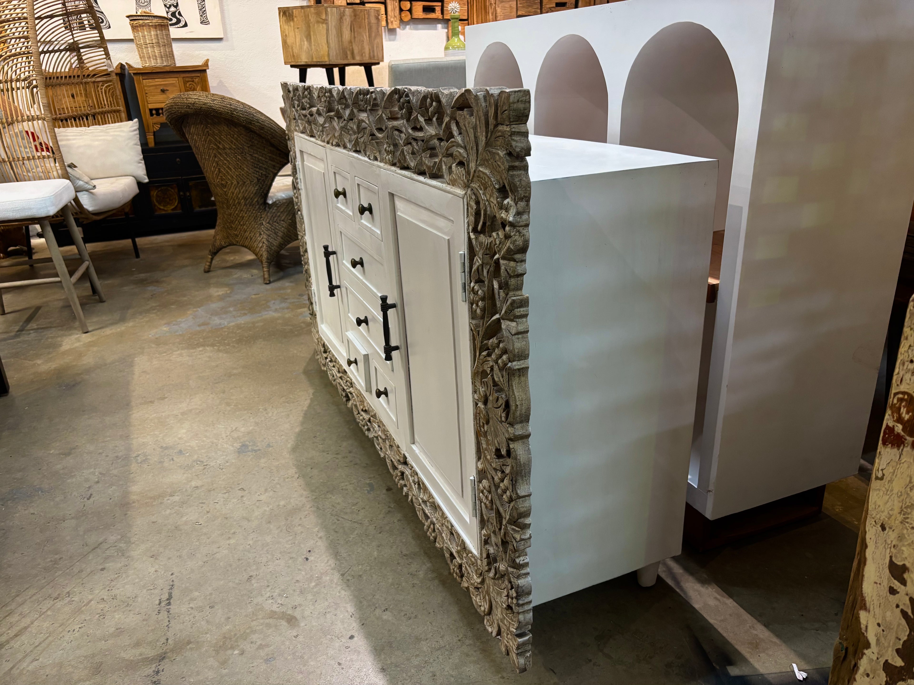 W/D Side Board - 60 x 18 x 39 in India Sourcing