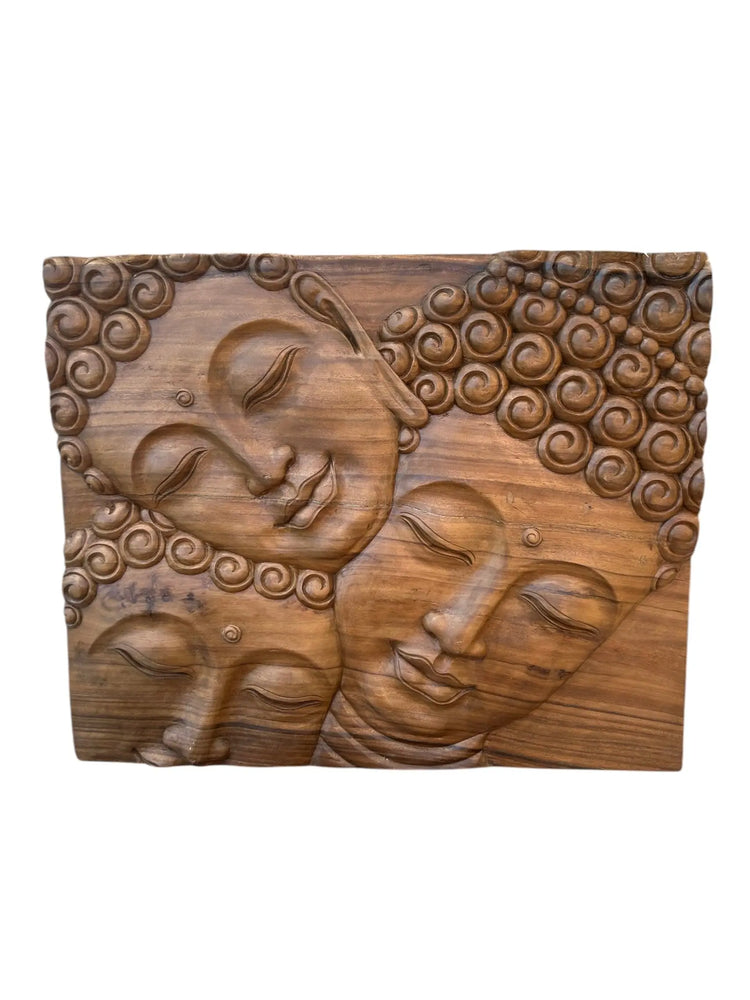 Buddha Face Carving Wall Deco 32” x 40” Anteak 10/9/24