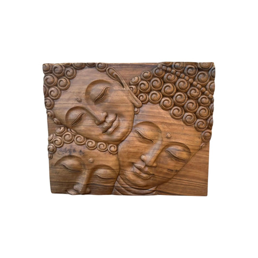 Buddha Face Carving Wall Deco 32” x 40” Anteak 10/9/24