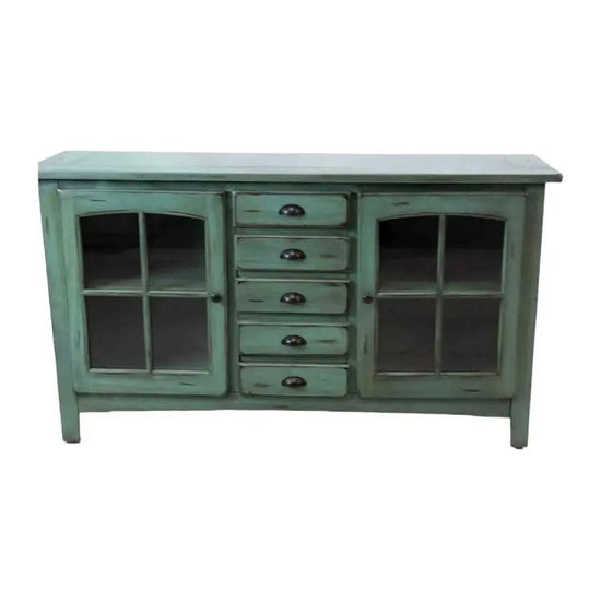 Distressed Green Wooden Cabinet Broward Design Center