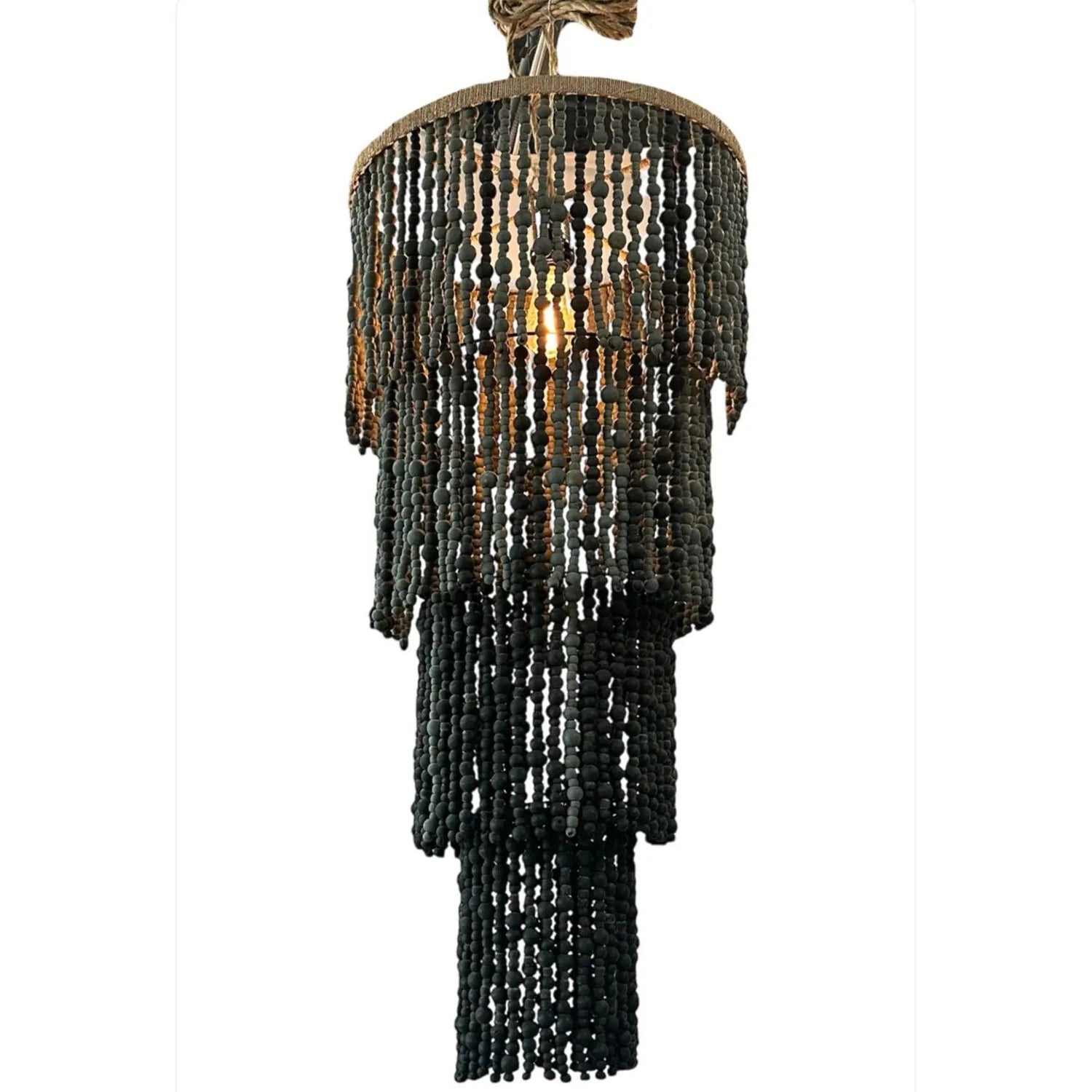 Black Beaded Light Pendant The Broward Design Center