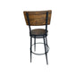 Teak Barstool with Black Metal Legs Broward Design Center