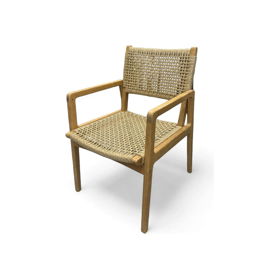 Teak & Synthetic Rope Armchair Broward Design Center