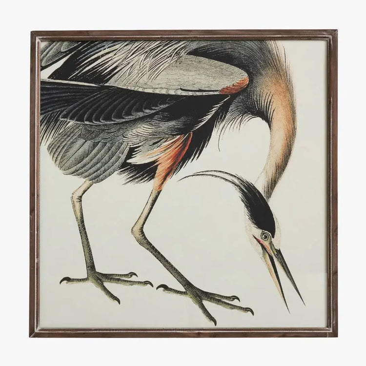 Kalalou Crane Print Under Glass Broward Design Center