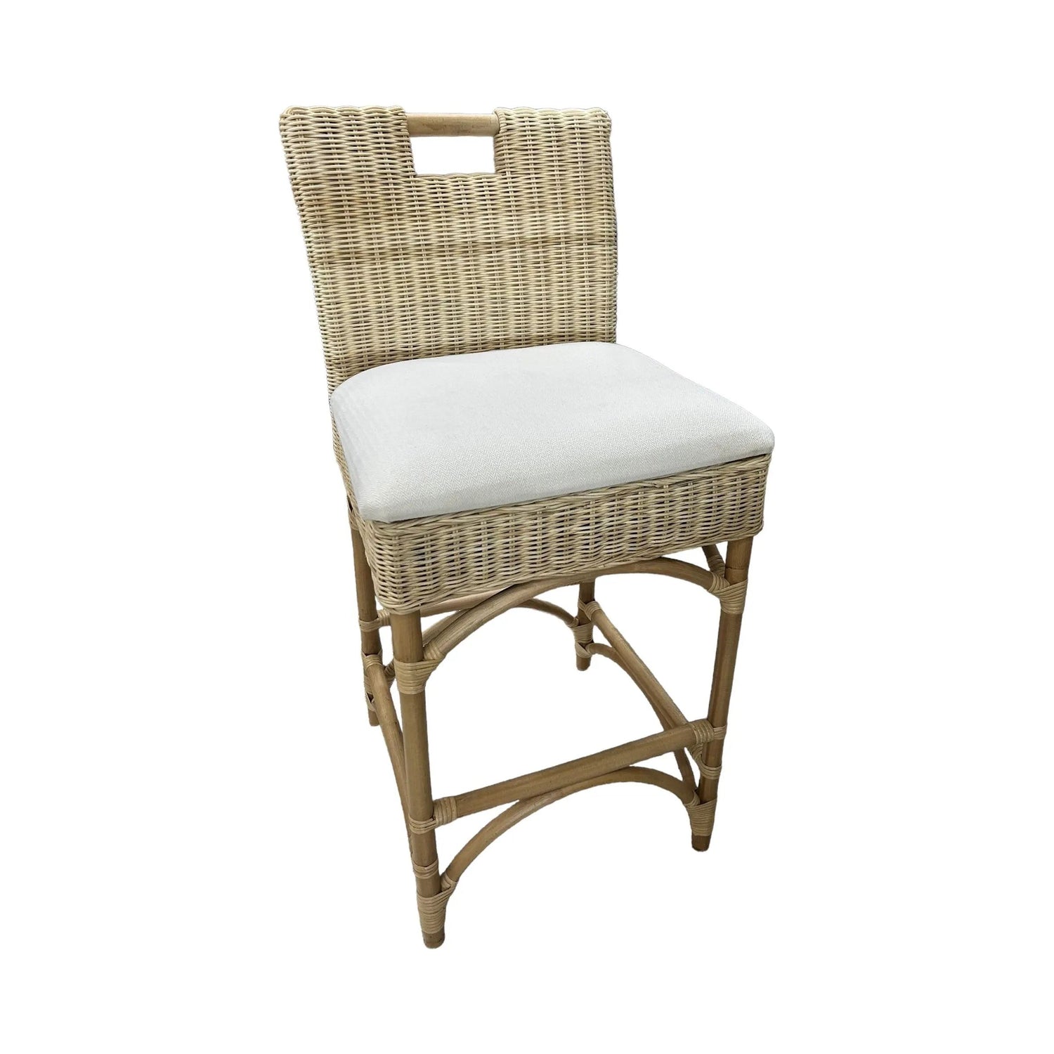 Wicker Bar Stool - Broward Design Center