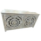 White Wash Carved Console Broward Design Center