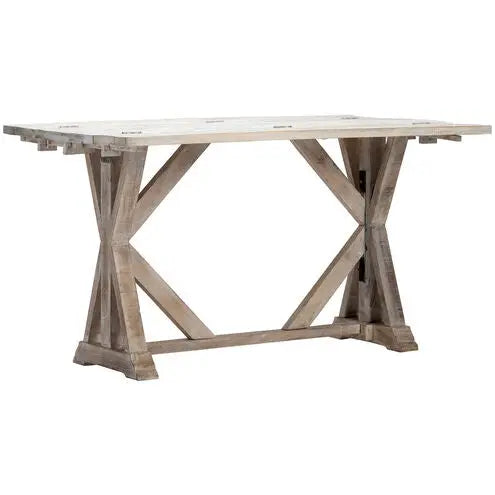 Daphne 54 X 32 inch White Ash Console Table Broward Design Center