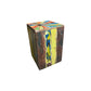 Recycled Boat Square Stool/Table 18”H Anteak 10/9/24