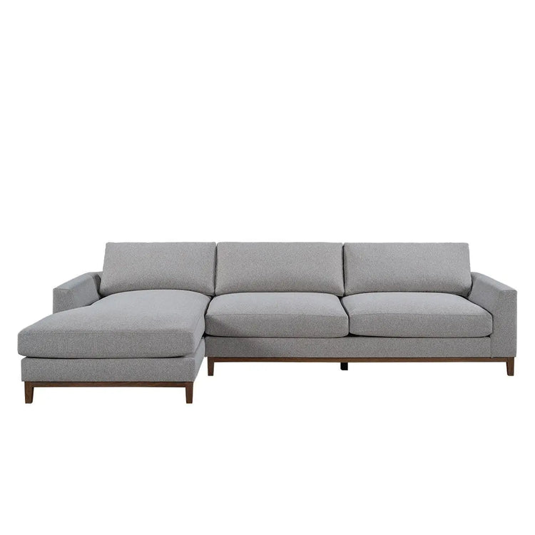 EVERETT SECTIONAL W/ LAF CHAISE GRAY Broward Design Center