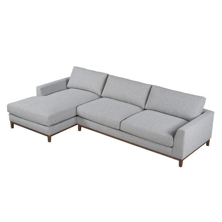 EVERETT SECTIONAL W/ LAF CHAISE GRAY Broward Design Center