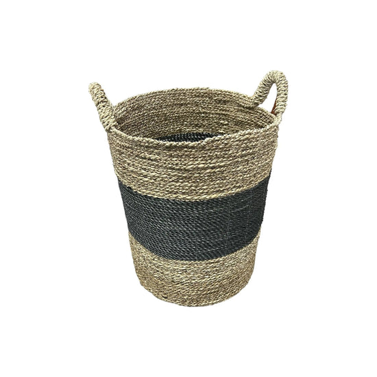 Woven Seagrass Hamper (Medium) B Broward Design Center