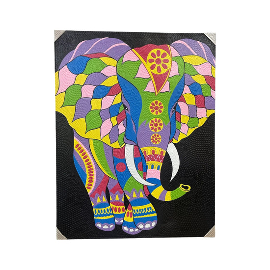 Multicolor Elephant Painting Broward Design Center