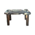 Distressed 25” Mini Bench The Broward Design Center