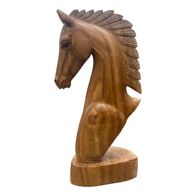 Teak 50cm Horse Broward Design Center