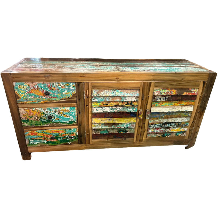 Recycled Boat Buffet 2 Door/3 Drawer (B) Broward Design Center