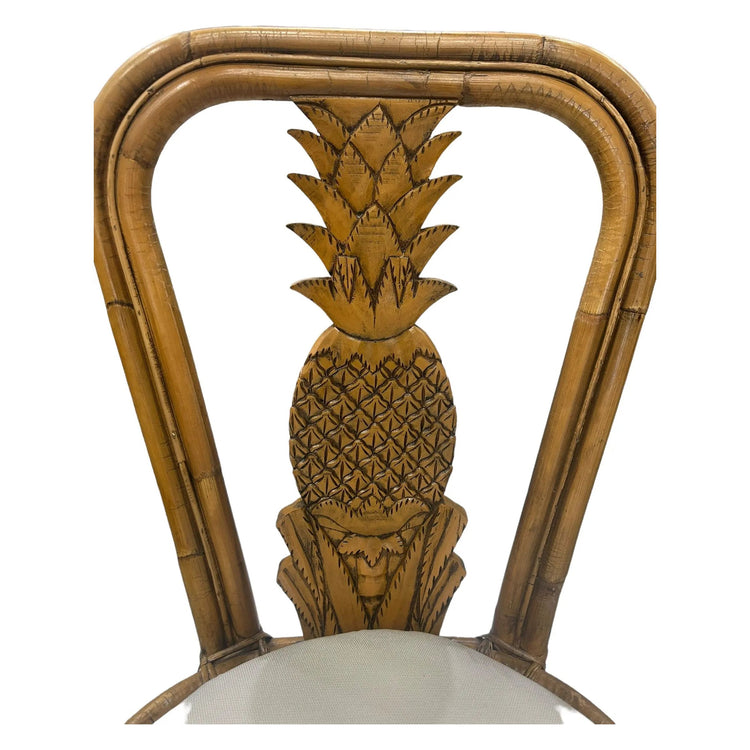 Armless Pineapple Rattan Chair Broward Design Center