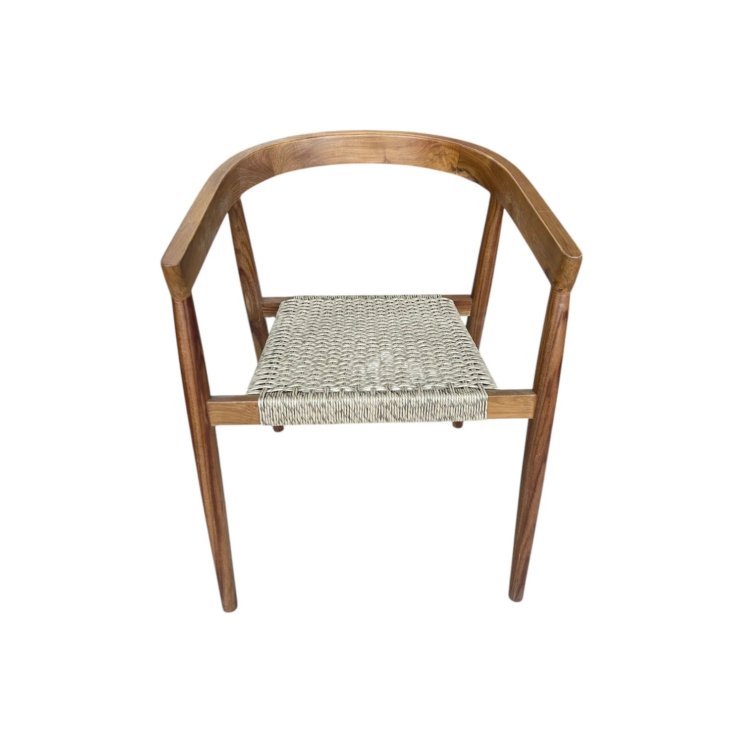 Teak Dining Chair w/woven Rope Seat Anteak