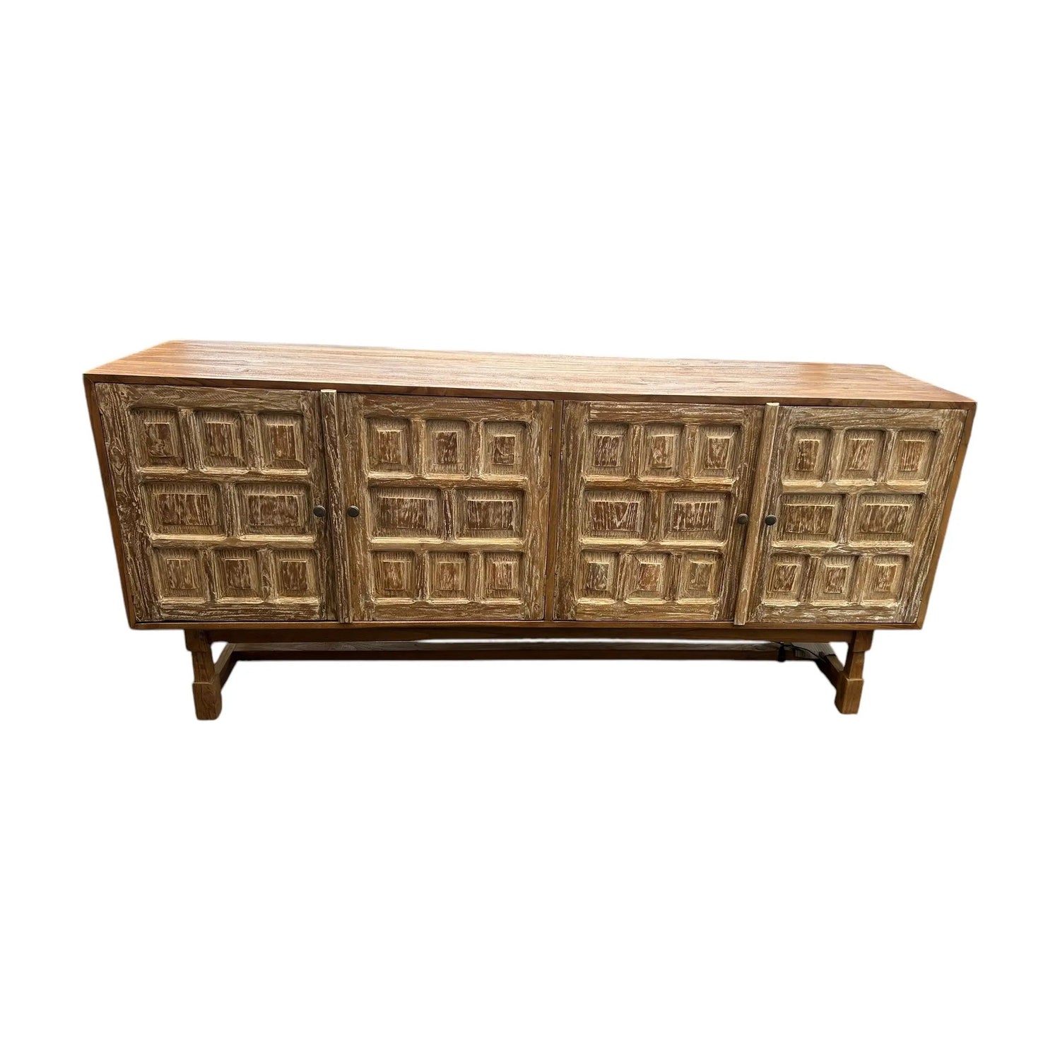 Carved Teak Cabinet 72”L Anteak