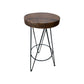 Iron Frame Bar Stool w/teak Seat Anteak