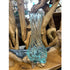 Glass Vase on a Teak Stand Broward Design Center