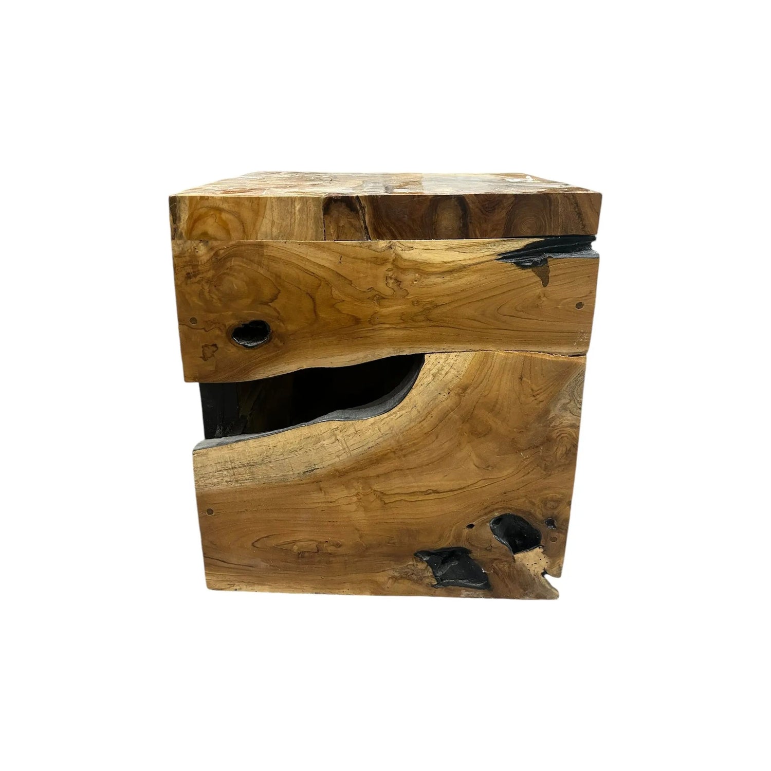 Teak Root Mosaic Side Table Broward Design Center