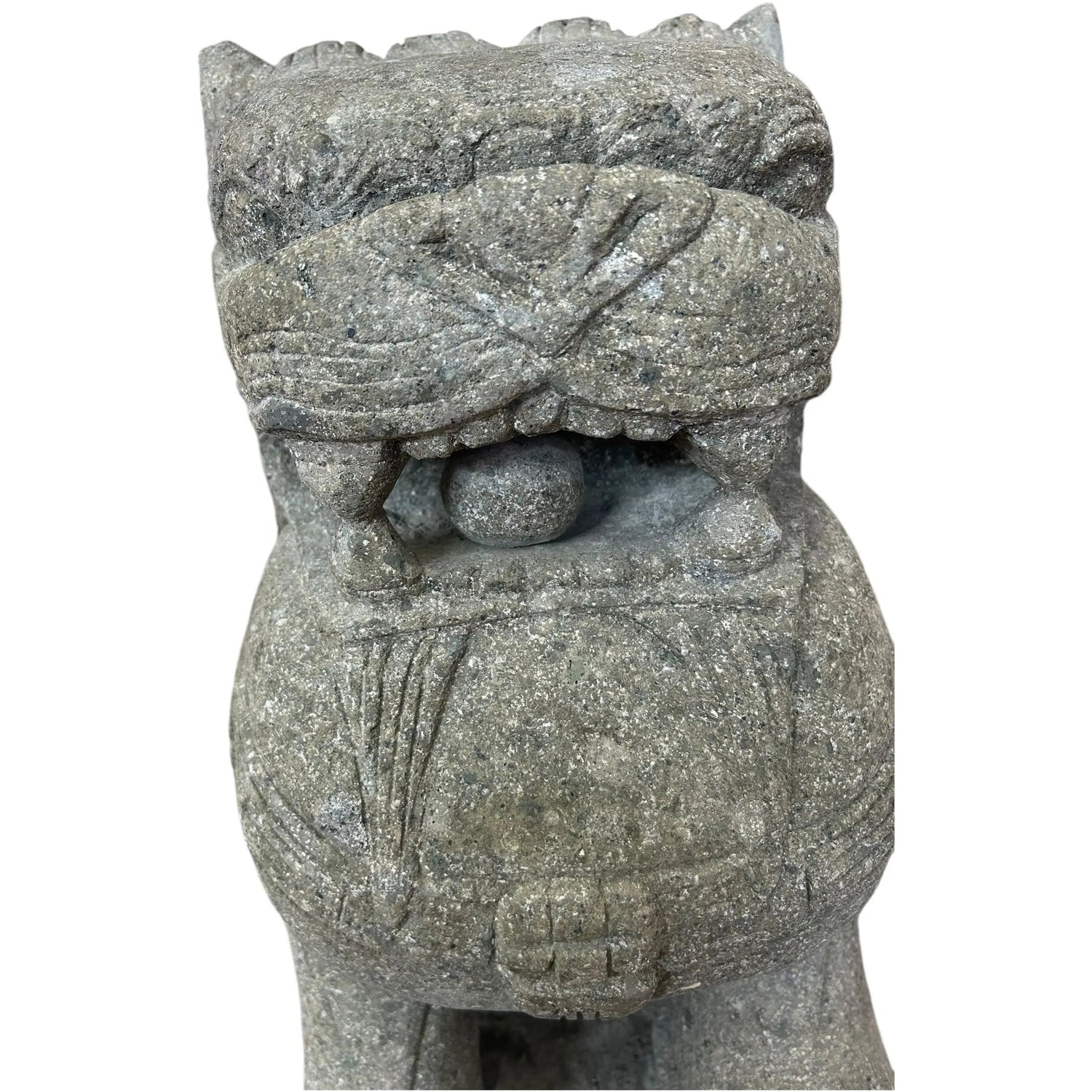 Chinese Dog River Stone 20” Set 2/pc Broward Design Center