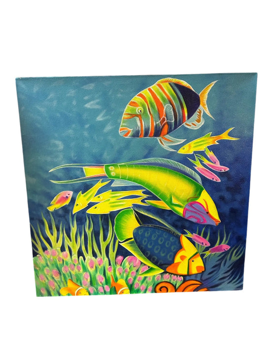 Colorful Fish Painting Broward Design Center